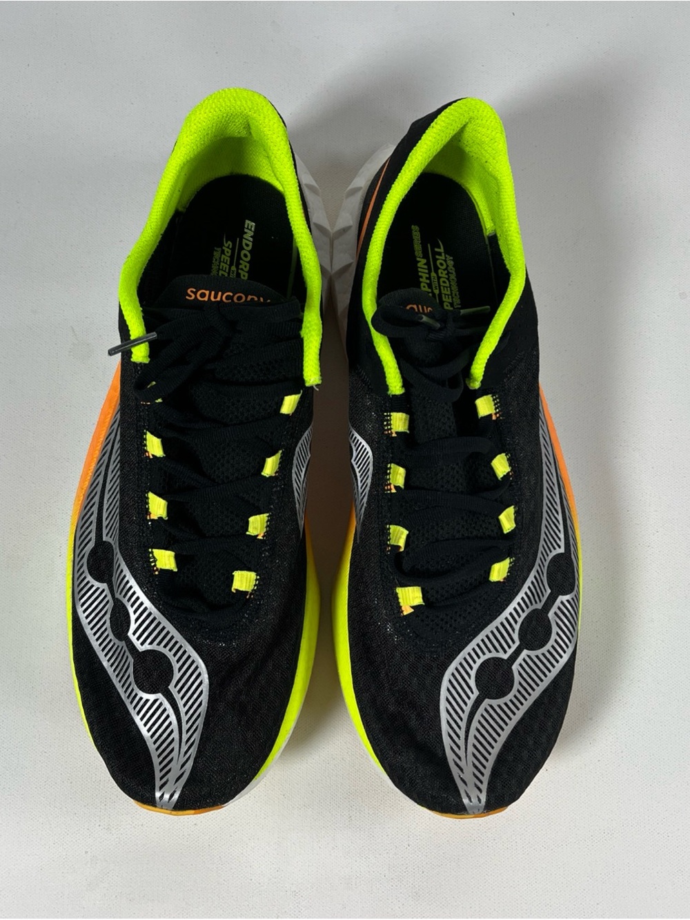 Saucony Endorphin Pro 4 S20939-343 Running Shoes Black Mesh Yellow Men’s 12.5 - Picture 6 of 12